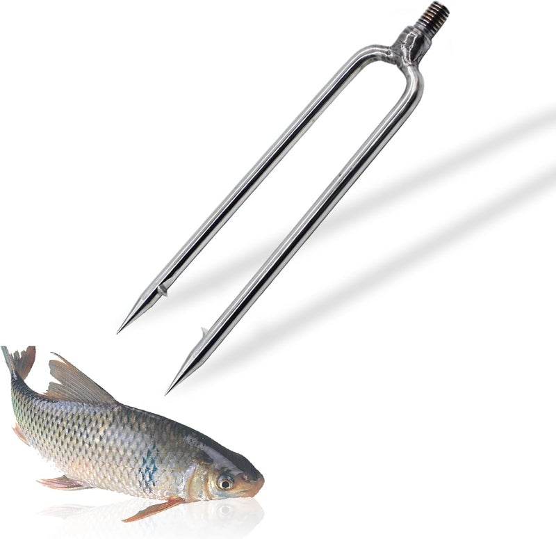 Dutiplus Large Fishing Harpoon 1~11 Prong Barded Stainless Steel Hunting Fish Gig Gaff Fork Hook with 8mm Screw for Catching Big Fish Mole Big Bullfrog - Image 1